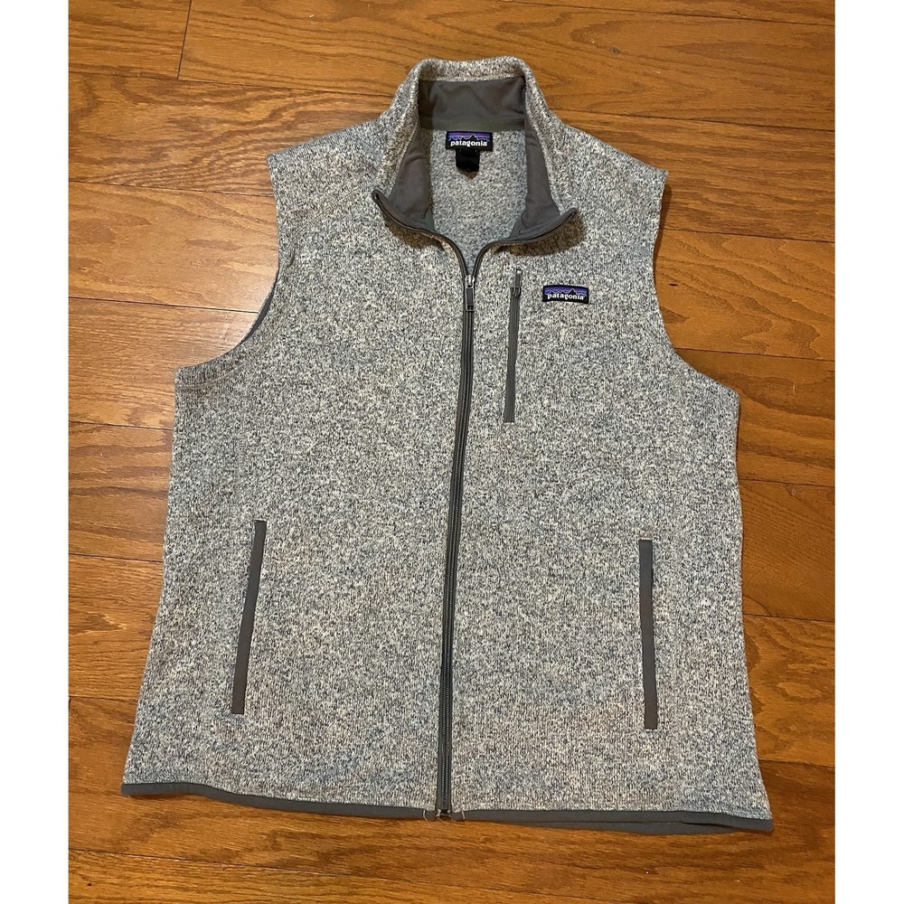 Patagonia Better Sweater Vest Mens Large Gray Full Zip Outdoor Fleece Hiking